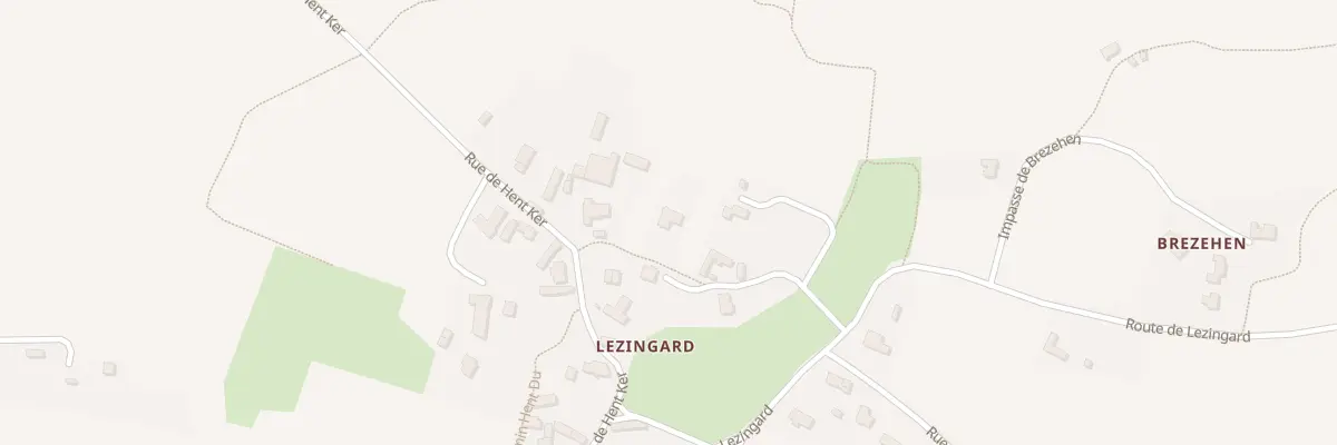 Plan du 19B Rte de Lezingard à Locquirec