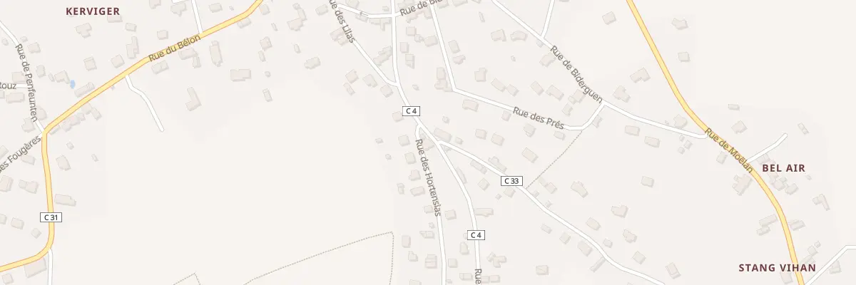 Plan du 34 Rue de Pen Moor à Riec-sur-Bélon
