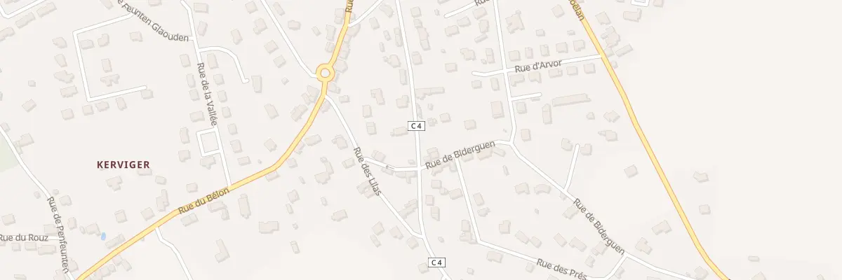 Plan du 25 Rue de Pen Moor à Riec-sur-Bélon