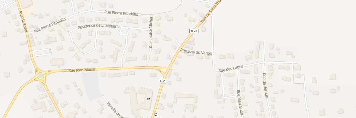 Plan du 40 Rue de Saint Thurien à Bannalec