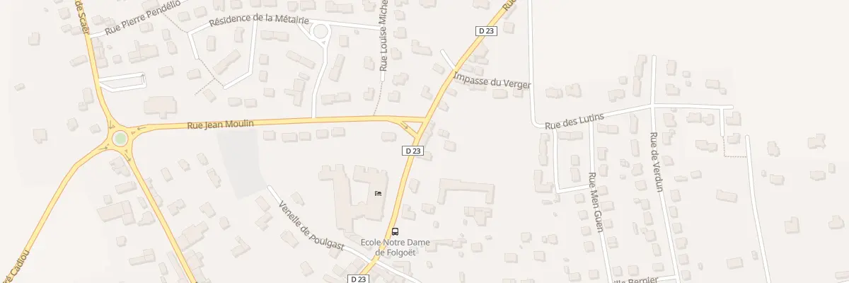 Plan du 34 Rue de Saint Thurien à Bannalec