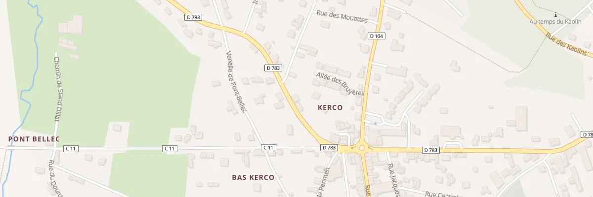 Plan du 16 Rue Alain Berthou à Riec-sur-Bélon