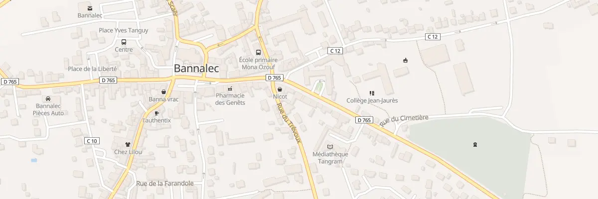 Plan du 6 Rue de Quimperlé à Bannalec