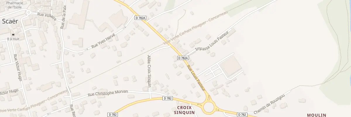 Plan du 12 Rue Louis Pasteur à Scaër