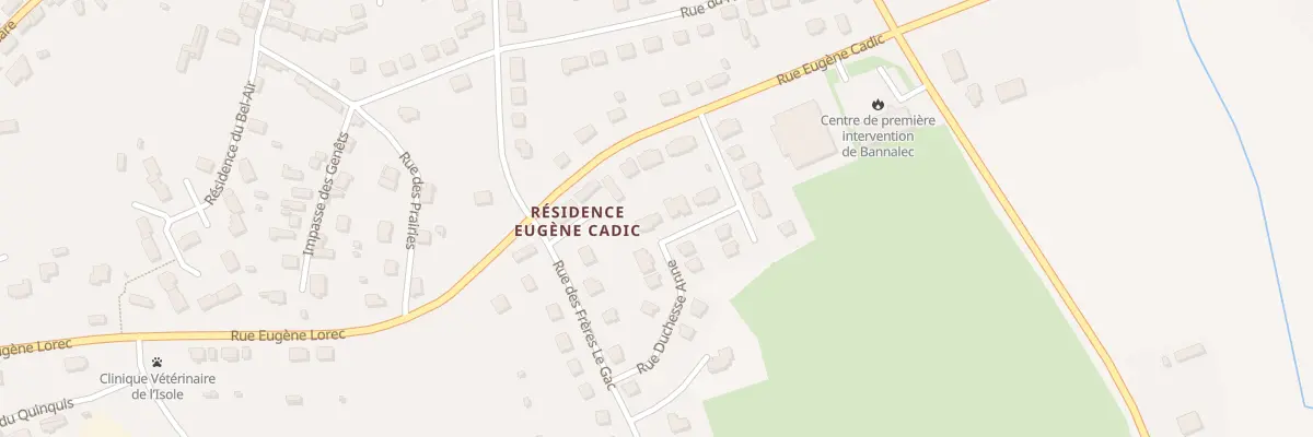 Plan du 2 Rue Duchesse Anne à Bannalec