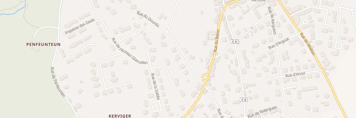 Plan du 7 Rue du Dourdu à Riec-sur-Bélon