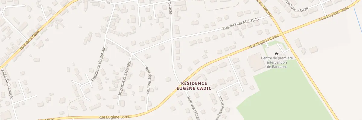 Plan du 43 Rue Saint Lucas à Bannalec