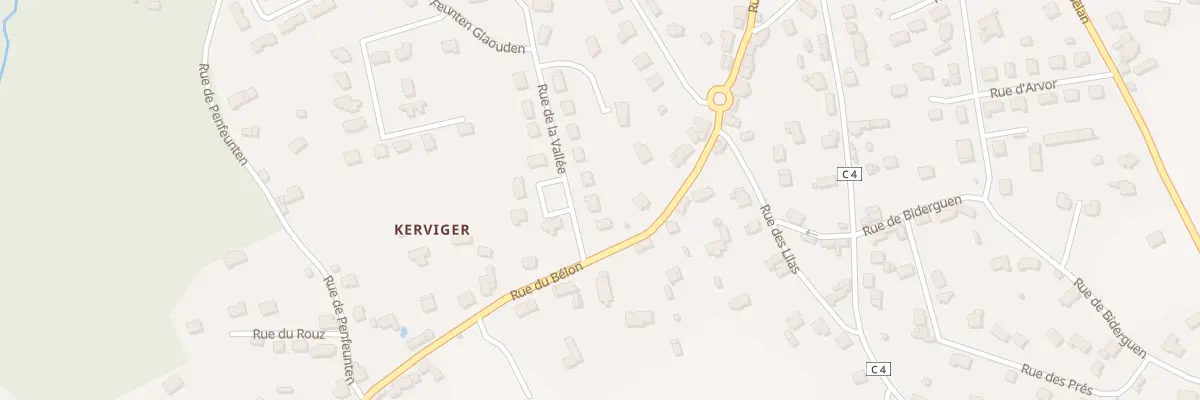Plan du 4 Rue de la Vallée à Riec-sur-Bélon