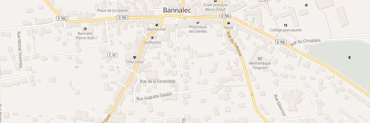 Plan du 7 Rue Saint Lucas à Bannalec