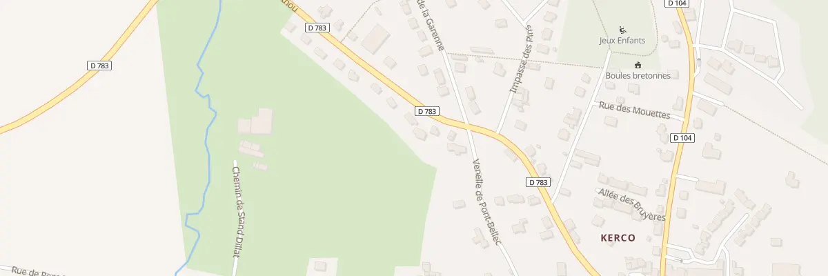 Plan du 15 Rue Alain Berthou à Riec-sur-Bélon