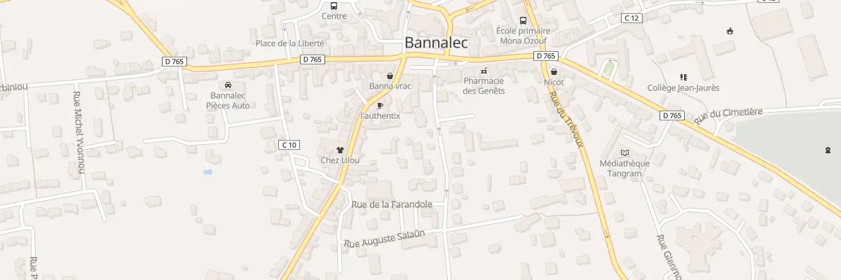 Plan du 6 Rue Saint Lucas à Bannalec