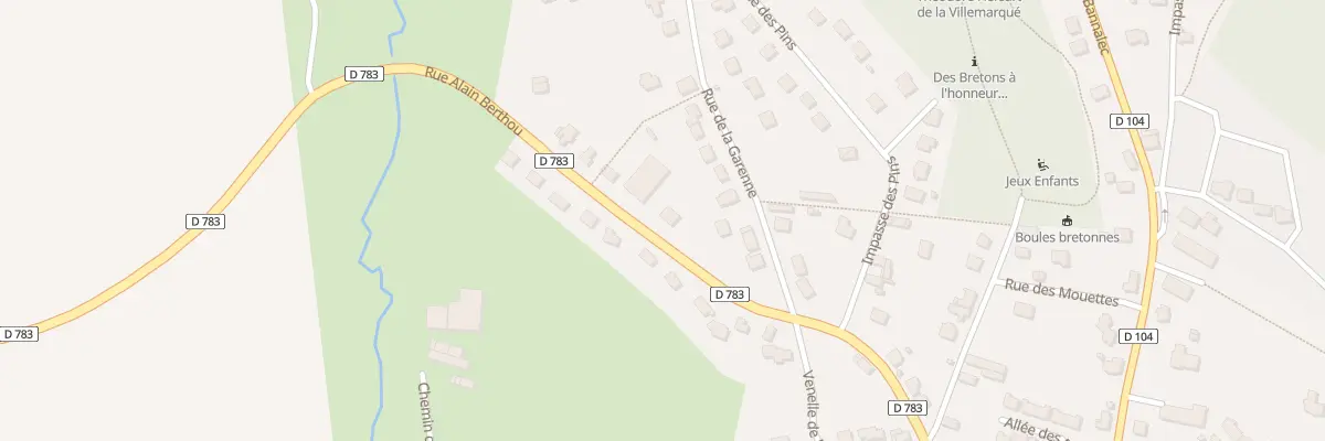 Plan du 28 Rue Alain Berthou à Riec-sur-Bélon