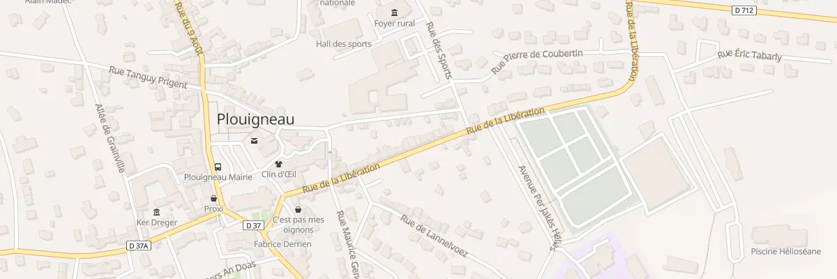 Plan du 26 Rue de la Libération à Plouigneau