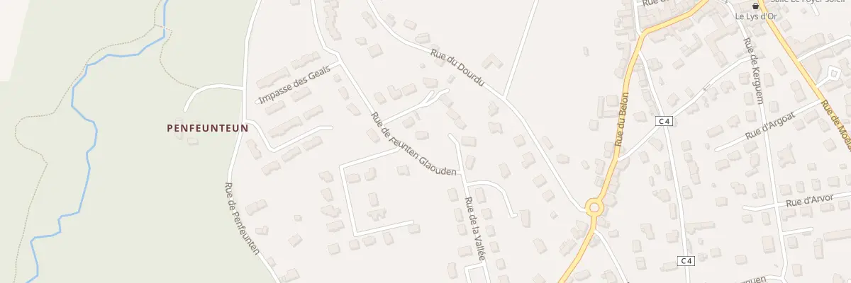 Plan du 26 Rue de la Vallée à Riec-sur-Bélon