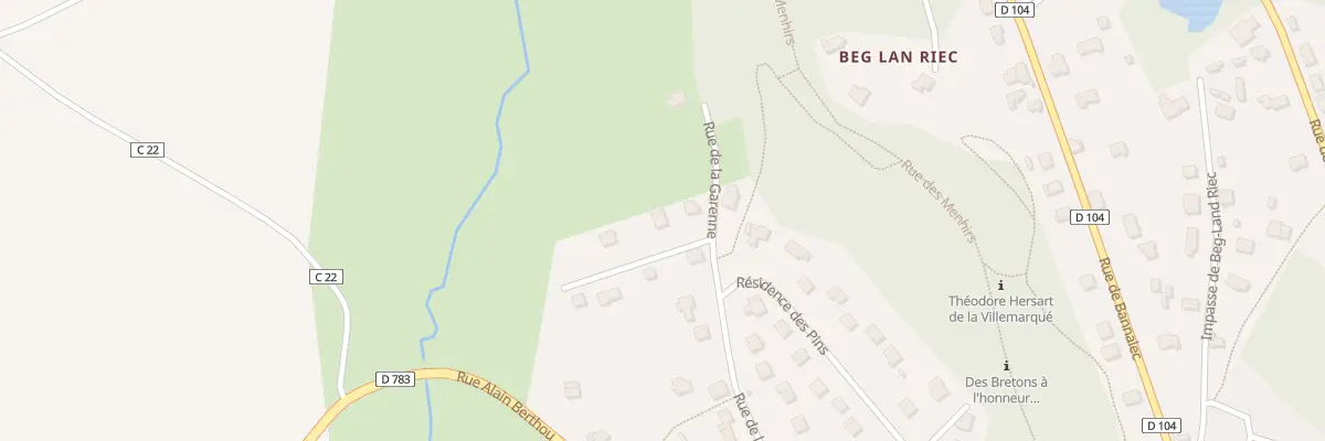 Plan du 19 Rue de la Garenne à Riec-sur-Bélon