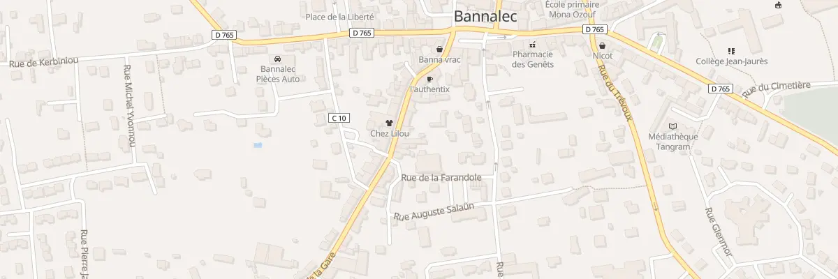 Plan du 17 Rue de la Gare à Bannalec