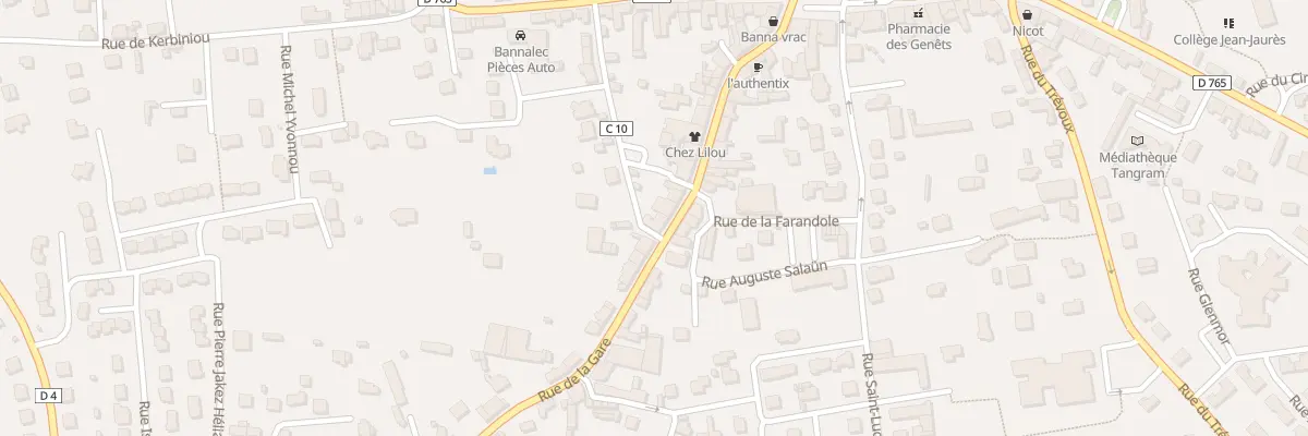 Plan du 36 Rue de la Gare à Bannalec