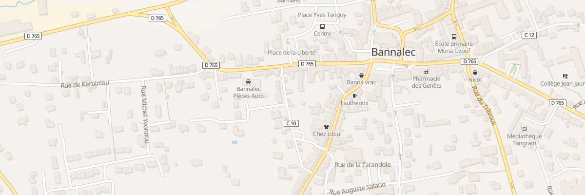 Plan du 3 Rue Demi Quart à Bannalec