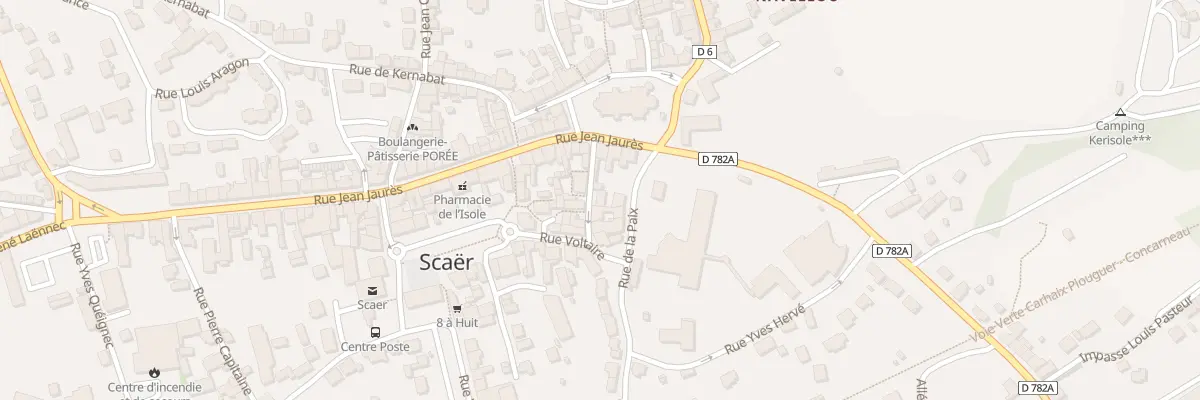 Plan du 3 Rue Jean le Coz à Scaër