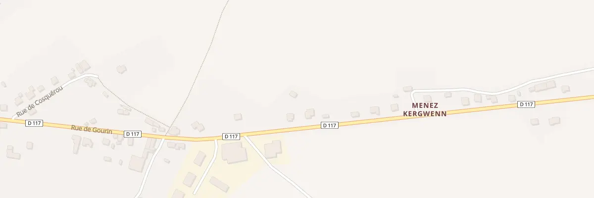 Plan du 1981V Kergwenn à Spézet