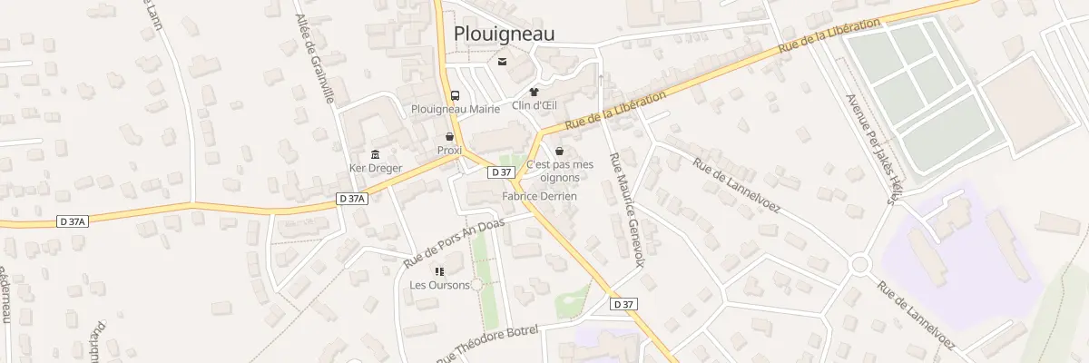 Plan du 7 Pl des Frères Boulch à Plouigneau