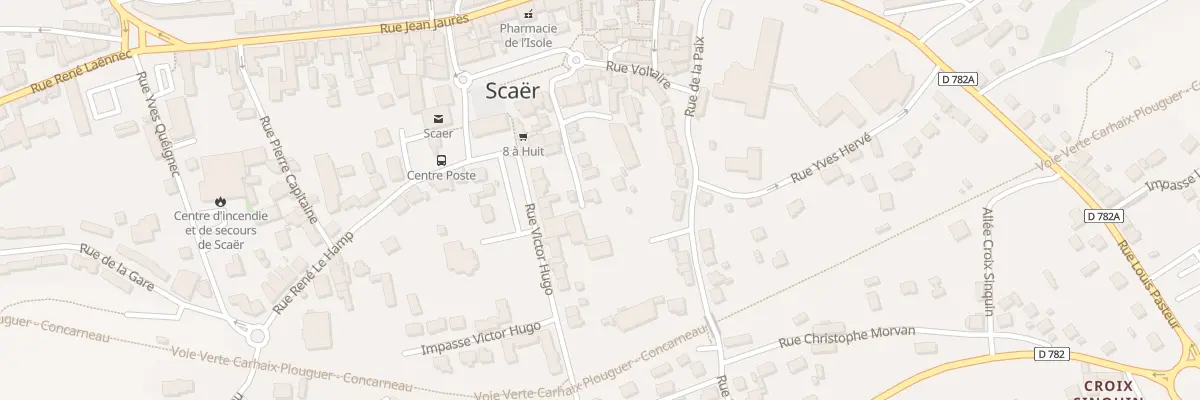 Plan du 7 Rue Henri Barbusse à Scaër