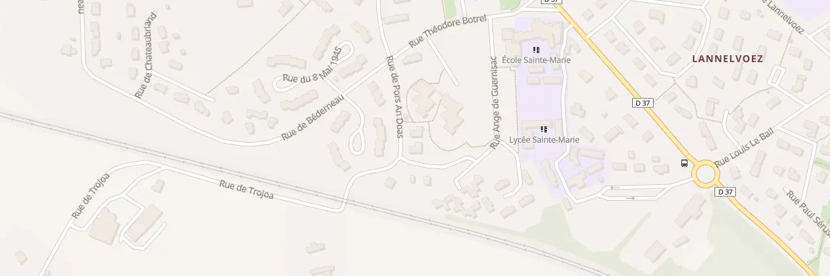 Plan du 4B Rue Pors An Doas à Plouigneau