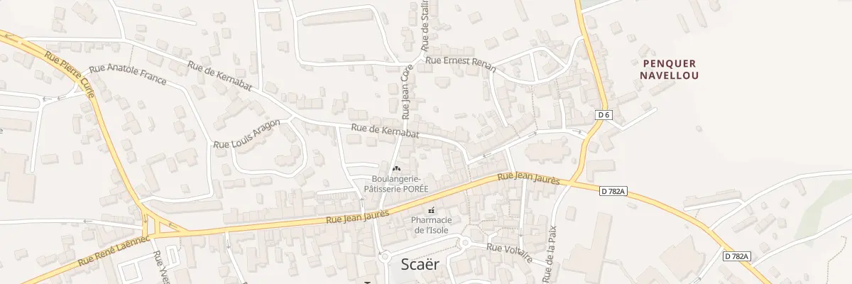 Plan du 11 Rue de Kernabat à Scaër