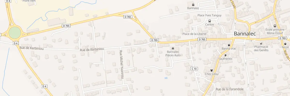 Plan du 3 Rue de Kerbiniou à Bannalec