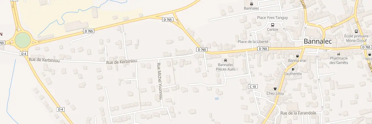 Plan du 5 Rue de Kerbiniou à Bannalec