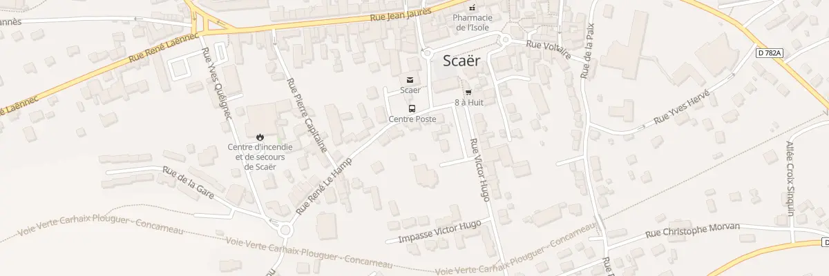 Plan du 5 Rue Rene le Hamp à Scaër