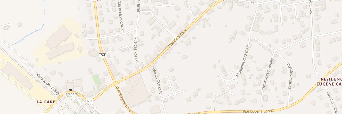 Plan du 89 Rue de la Gare à Bannalec