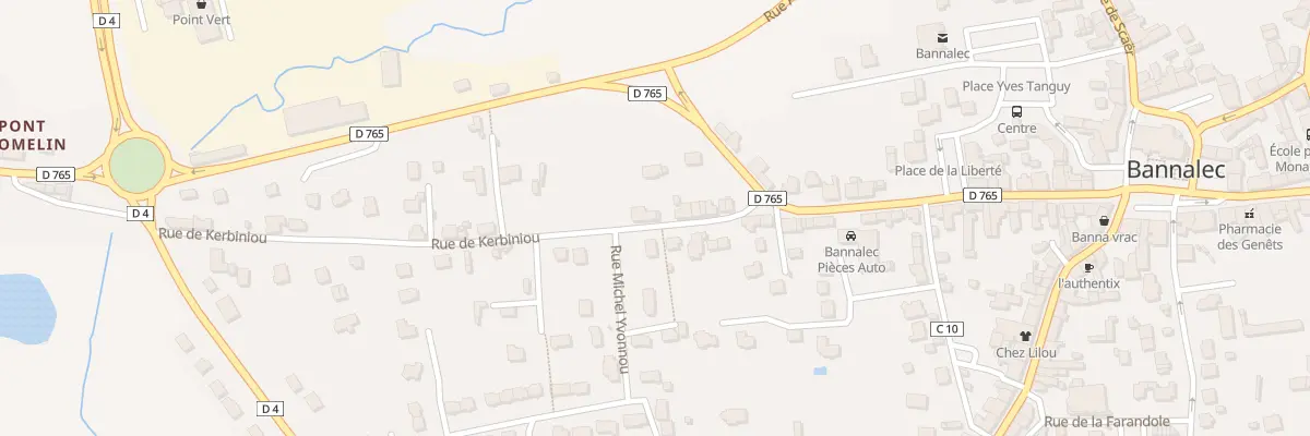 Plan du 14 Rue de Kerbiniou à Bannalec