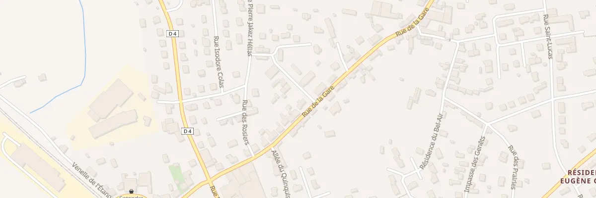 Plan du 86 Rue de la Gare à Bannalec