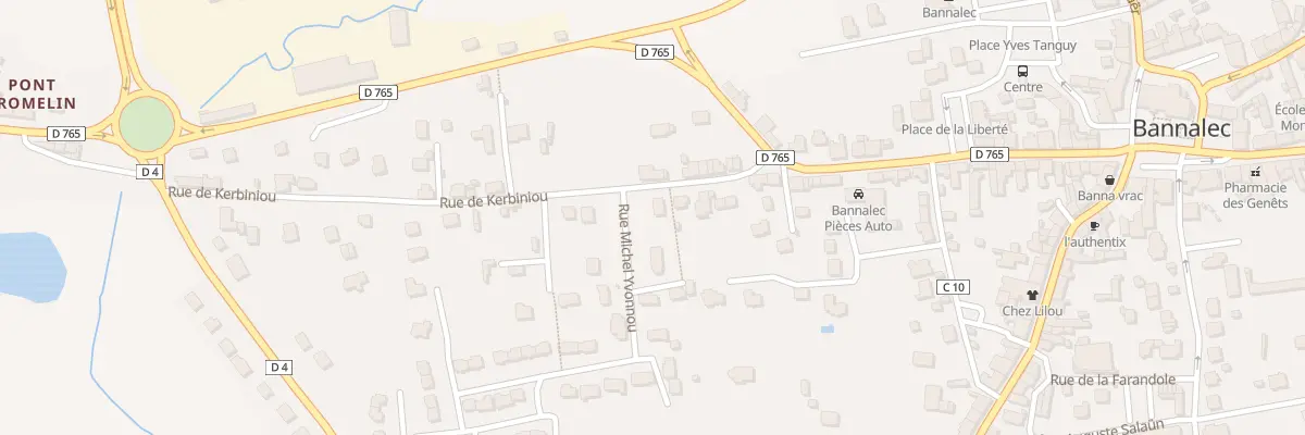 Plan du 15 Rue de Kerbiniou à Bannalec