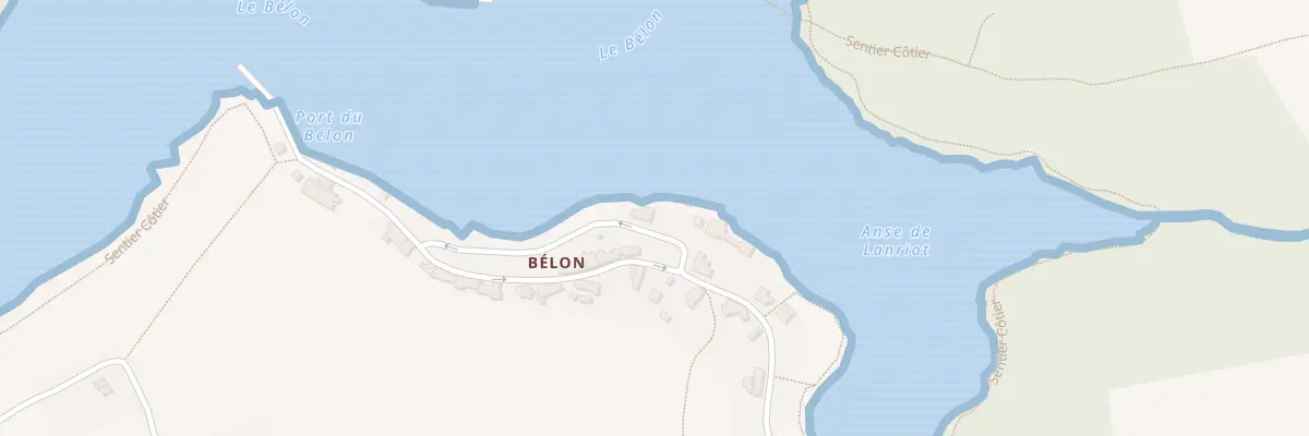 Plan du 98 Rue du Port du Belon à Moëlan-sur-Mer