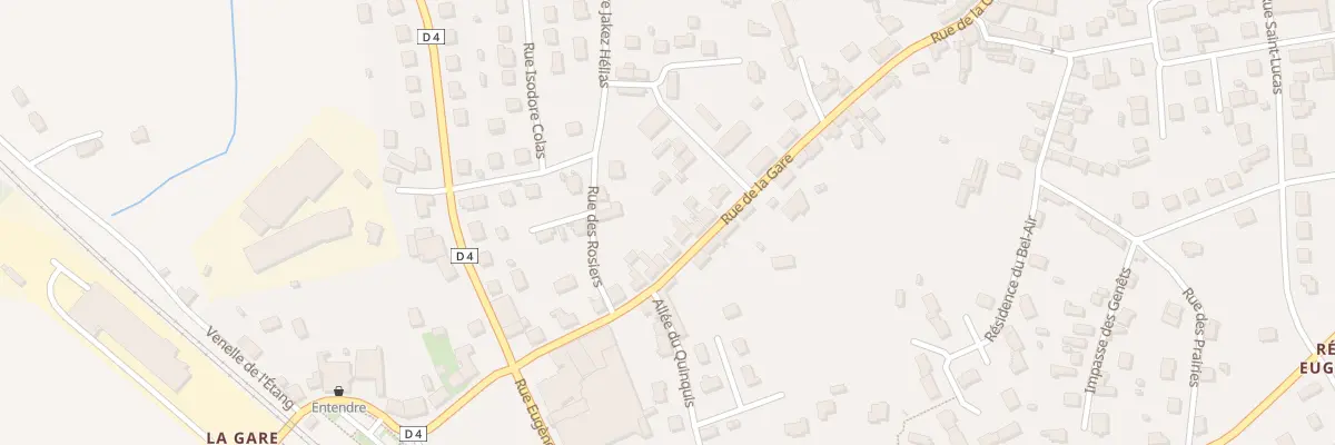 Plan du 92 Rue de la Gare à Bannalec