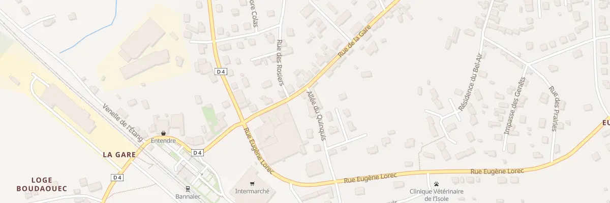 Plan du 95 Rue de la Gare à Bannalec