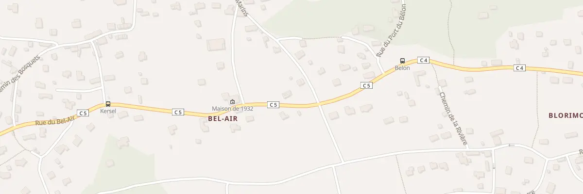 Plan du 10 Rue Bel Air à Moëlan-sur-Mer