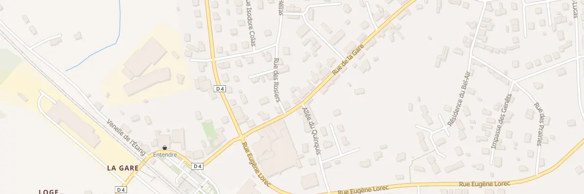 Plan du 100 Rue de la Gare à Bannalec