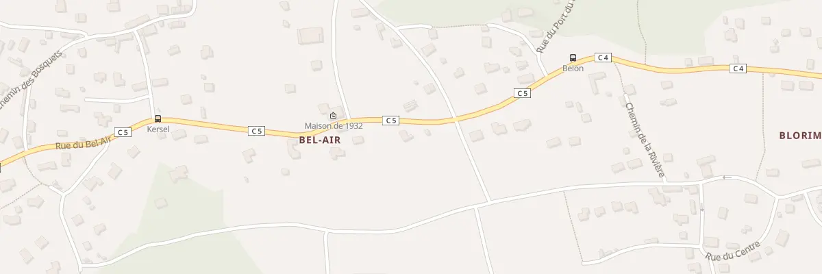 Plan du 5 Rue Bel Air à Moëlan-sur-Mer