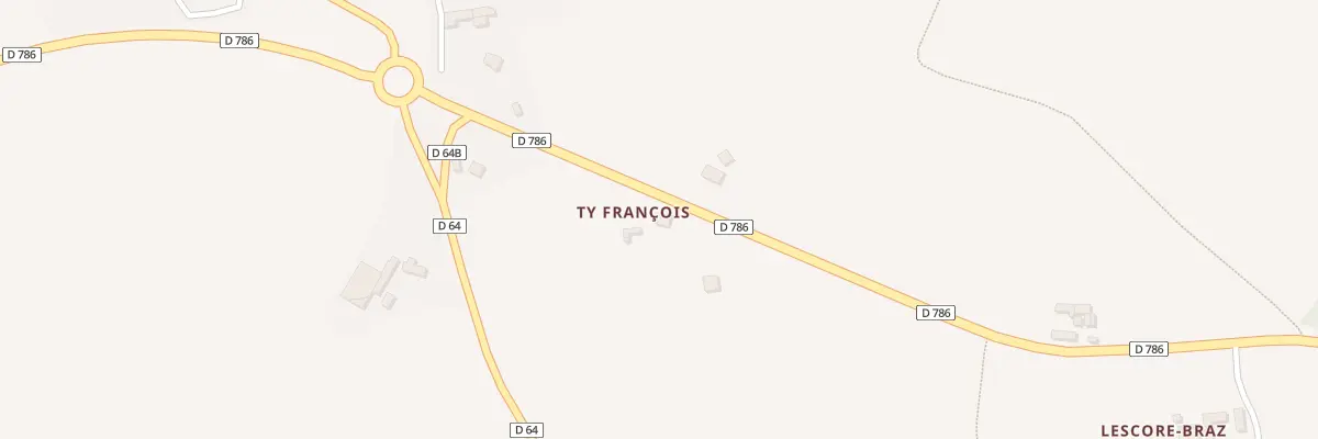 Plan du 502 Ty Francois à Lanmeur