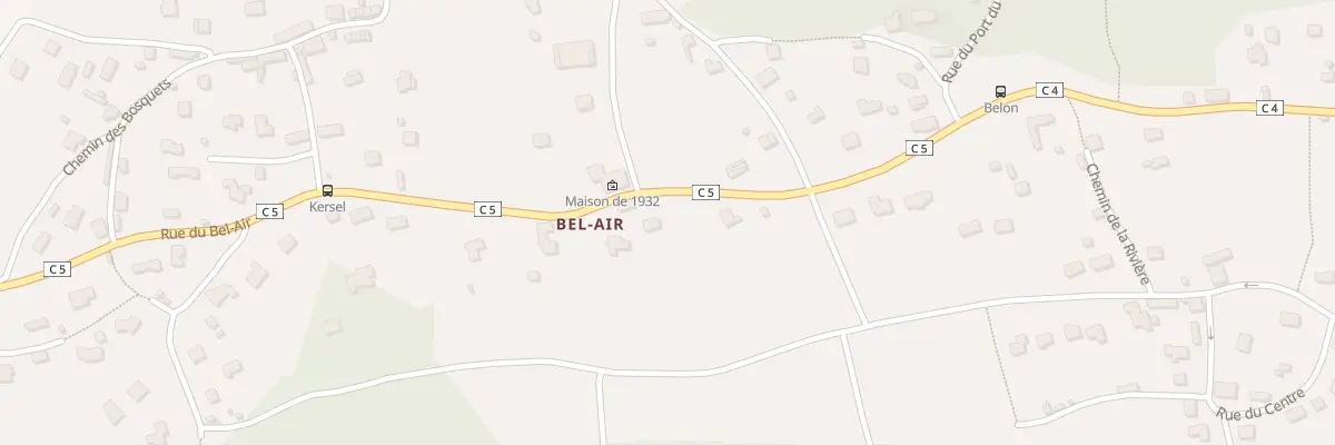Plan du 7 Rue Bel Air à Moëlan-sur-Mer