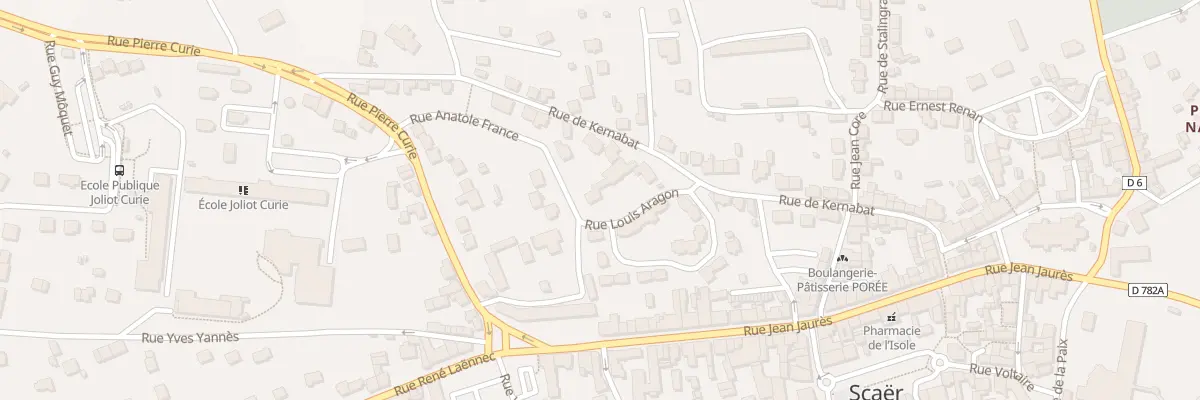 Plan du 3 Rue Anatole France à Scaër