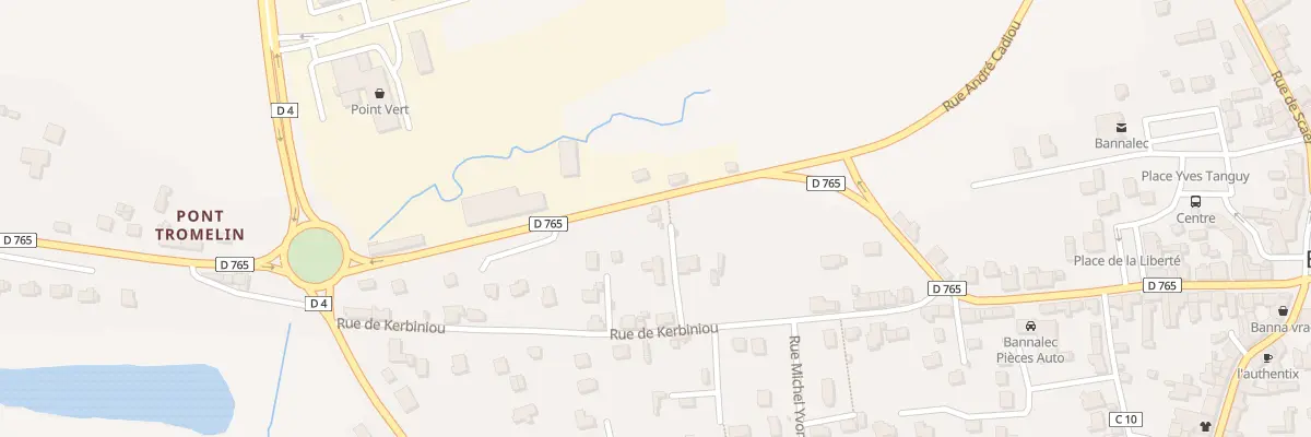 Plan du 1536 Rue de Kerbiniou à Bannalec
