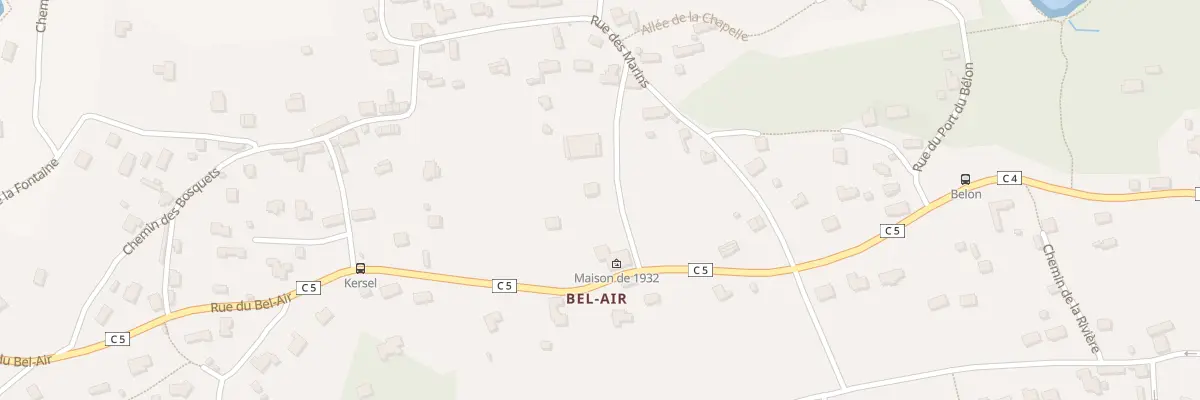 Plan du 14 Rue Bel Air à Moëlan-sur-Mer