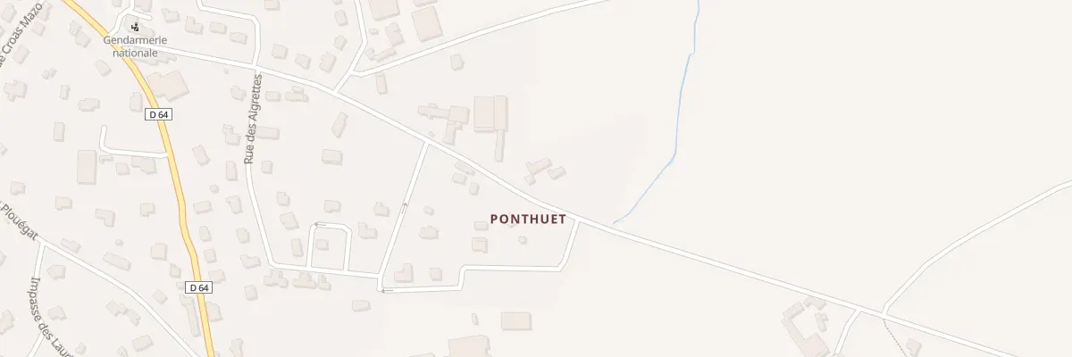 Plan du 20 Rue de Pont Menou à Lanmeur