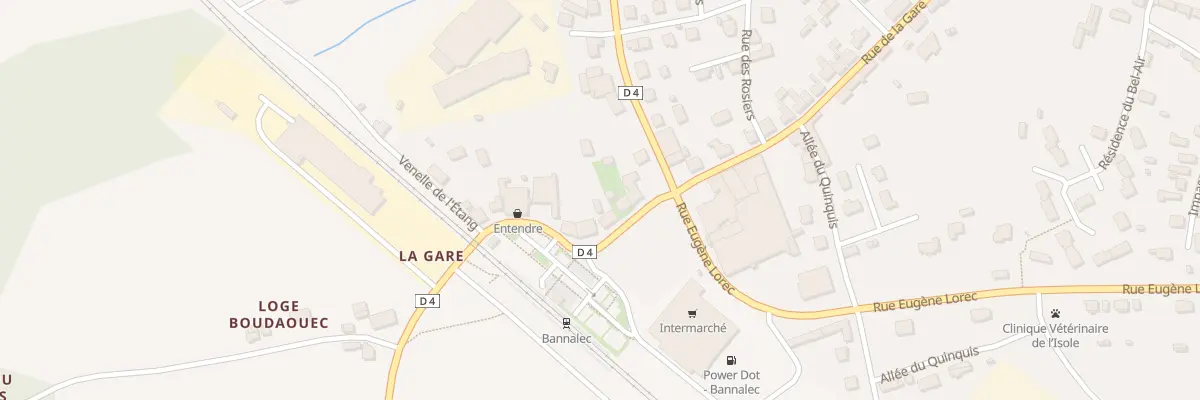 Plan du 124 Rue de la Gare à Bannalec