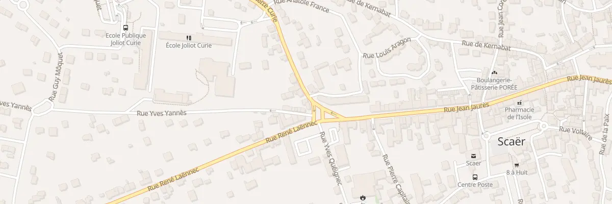 Plan du 3 Rue Pierre Curie à Scaër