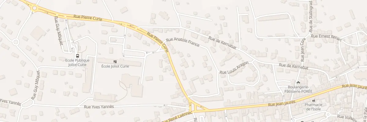Plan du 8 Rue Pierre Curie à Scaër